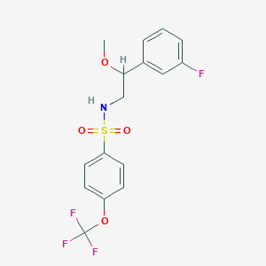N-(2-(3-fluorophenyl)-2-methoxyethyl)-4-(trifluoromethoxy)benzenesulfonamide