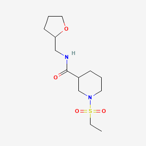 1-ethylsulfonyl-N-(oxolan-2-ylmethyl)piperidine-3-carboxamide