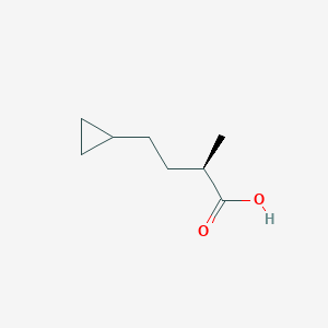 (2R)-4-Cyclopropyl-2-methylbutanoic acid