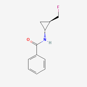 molecular formula C11H12FNO B2464528 N-[(1R,2R)-2-(氟甲基)环丙基]苯甲酰胺 CAS No. 2375249-14-0