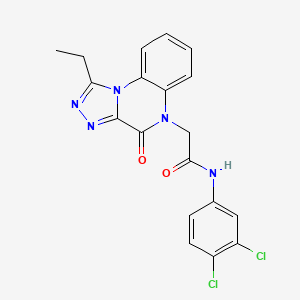 N-(3,4-dichlorophenyl)-2-(1-ethyl-4-oxo-[1,2,4]triazolo[4,3-a]quinoxalin-5(4H)-yl)acetamide