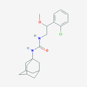 molecular formula C20H27ClN2O2 B2464538 1-((1R,3s)-adamantan-1-yl)-3-(2-(2-chlorophenyl)-2-methoxyethyl)urea CAS No. 1798544-46-3