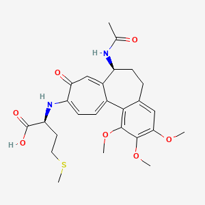 (2s)-2-{[(7s)-7-(acetylamino)-1,2,3-trimethoxy-9-oxo-5,6,7,9-tetrahydrobenzo[a]heptalen-10-yl]amino}-4-(methylsulfanyl)butanoic acid