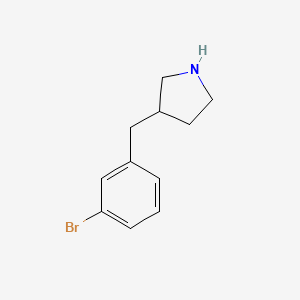 molecular formula C11H14BrN B2464553 3-(3-溴苄基)吡咯烷 CAS No. 1158764-53-4