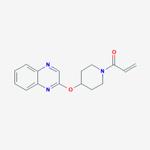 1-(4-Quinoxalin-2-yloxypiperidin-1-yl)prop-2-en-1-one