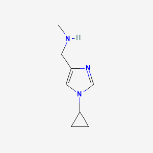 1-(1-Cyclopropylimidazol-4-yl)-N-methylmethanamine