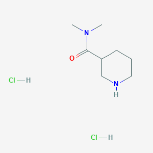 molecular formula C8H18Cl2N2O B2464569 N,N-dimethylpiperidine-3-carboxamide dihydrochloride CAS No. 2138214-78-3