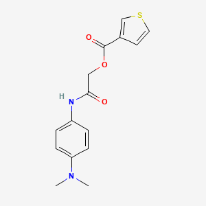 2-((4-(Dimethylamino)phenyl)amino)-2-oxoethyl thiophene-3-carboxylate