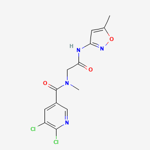 2-[1-(5,6-dichloropyridin-3-yl)-N-methylformamido]-N-(5-methyl-1,2-oxazol-3-yl)acetamide