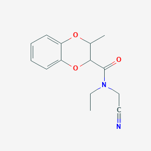N-(cyanomethyl)-N-ethyl-3-methyl-2,3-dihydro-1,4-benzodioxine-2-carboxamide