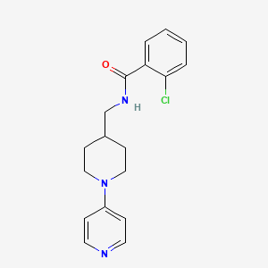 2-chloro-N-((1-(pyridin-4-yl)piperidin-4-yl)methyl)benzamide