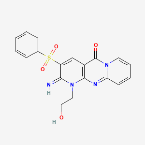 1-(2-hydroxyethyl)-2-imino-3-(phenylsulfonyl)-1H-dipyrido[1,2-a:2',3'-d]pyrimidin-5(2H)-one