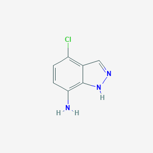 molecular formula C7H6ClN3 B024646 4-Chloro-1H-indazol-7-amine CAS No. 100959-52-2