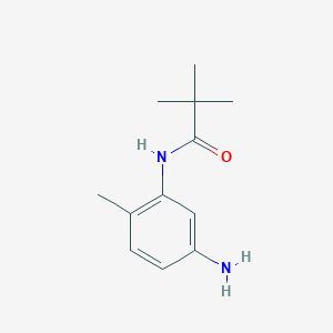 molecular formula C12H18N2O B2464601 N-(5-Amino-2-methylphenyl)-2,2-dimethylpropanamide CAS No. 926231-65-4
