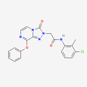 N-(3-chloro-2-methylphenyl)-2-(3-oxo-8-phenoxy-[1,2,4]triazolo[4,3-a]pyrazin-2(3H)-yl)acetamide