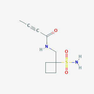 N-[(1-Sulfamoylcyclobutyl)methyl]but-2-ynamide