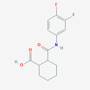 2-[(3,4-difluorophenyl)carbamoyl]cyclohexane-1-carboxylic Acid