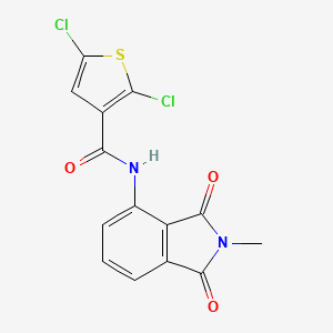 molecular formula C14H8Cl2N2O3S B2464621 N-(2-méthyl-1,3-dioxoisoindolin-4-yl)-2,5-dichlorothiophène-3-carboxamide CAS No. 683232-51-1