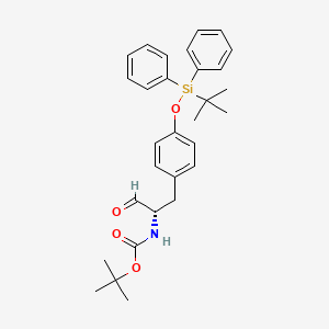 molecular formula C30H37NO4Si B2464640 N-Boc-2(S)-2-(4-{[tert-butyl(diphenyl)silyl]oxy}phenyl)propanal CAS No. 210428-06-1