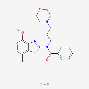 N-(4-methoxy-7-methylbenzo[d]thiazol-2-yl)-N-(3-morpholinopropyl)benzamide hydrochloride