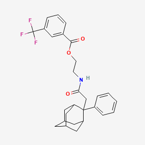 2-[[2-(2-Phenyl-2-adamantyl)acetyl]amino]ethyl 3-(trifluoromethyl)benzoate