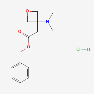 Benzyl 2-[3-(dimethylamino)oxetan-3-yl]acetate;hydrochloride