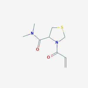 molecular formula C9H14N2O2S B2464694 N,N-dimethyl-3-(prop-2-enoyl)-1,3-thiazolidine-4-carboxamide CAS No. 2224122-80-7