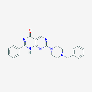 molecular formula C23H22N6O B246472 2-(4-benzylpiperazin-1-yl)-7-phenyl-8H-pyrimido[4,5-d]pyrimidin-5-one 