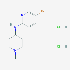molecular formula C11H18BrCl2N3 B2464720 5-Bromo-N-(1-methylpiperidin-4-yl)pyridin-2-amine dihydrochloride CAS No. 1909312-72-6