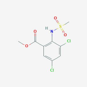 molecular formula C9H9Cl2NO4S B2464728 Methyl 3,5-dichloro-2-(methanesulfonamido)benzoate CAS No. 2174008-13-8