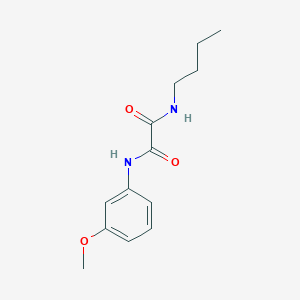 molecular formula C13H18N2O3 B2464733 N-ブチル-N'-(3-メトキシフェニル)エタンジアミド CAS No. 345248-95-5