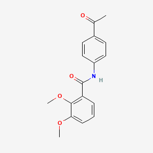 molecular formula C17H17NO4 B2464738 N-(4-acetylphenyl)-2,3-dimethoxybenzamide CAS No. 922662-18-8
