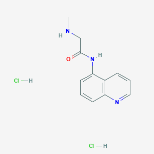 2-(methylamino)-N-(quinolin-5-yl)acetamide dihydrochloride