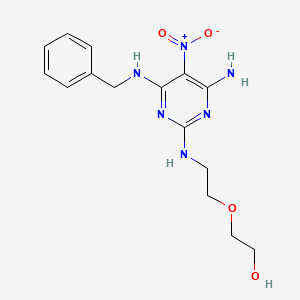 2-(2-((4-Amino-6-(benzylamino)-5-nitropyrimidin-2-yl)amino)ethoxy)ethanol