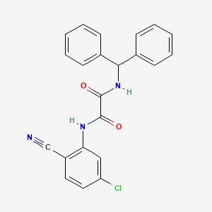 N1-benzhydryl-N2-(5-chloro-2-cyanophenyl)oxalamide