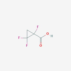 molecular formula C4H3F3O2 B2464796 1,2,2-Trifluorocyclopropanecarboxylic acid CAS No. 1934452-76-2