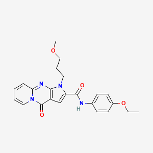 molecular formula C23H24N4O4 B2464801 N-(4-ethoxyphenyl)-1-(3-methoxypropyl)-4-oxo-1,4-dihydropyrido[1,2-a]pyrrolo[2,3-d]pyrimidine-2-carboxamide CAS No. 902048-32-2