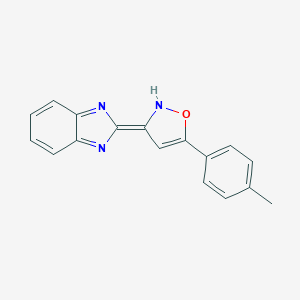 molecular formula C17H13N3O B246481 3-(benzimidazol-2-ylidene)-5-(4-methylphenyl)-1,2-oxazole 