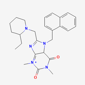 molecular formula C26H31N5O2 B2464812 8-[(2-ethylpiperidin-1-yl)methyl]-1,3-dimethyl-7-[(naphthalen-1-yl)methyl]-2,3,6,7-tetrahydro-1H-purine-2,6-dione CAS No. 851939-81-6