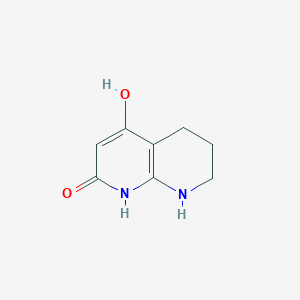 molecular formula C8H10N2O2 B2464824 5,6,7,8-四氢-1,8-萘啶-2,4-二醇 CAS No. 2225147-26-0
