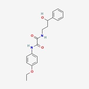molecular formula C19H22N2O4 B2464833 N1-(4-ethoxyphenyl)-N2-(3-hydroxy-3-phenylpropyl)oxalamide CAS No. 1396782-06-1