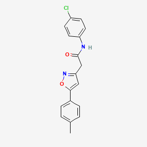 N-(4-chlorophenyl)-2-(5-(p-tolyl)isoxazol-3-yl)acetamide