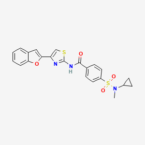 N-(4-(benzofuran-2-yl)thiazol-2-yl)-4-(N-cyclopropyl-N-methylsulfamoyl)benzamide