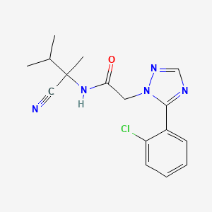 2-[5-(2-chlorophenyl)-1H-1,2,4-triazol-1-yl]-N-(1-cyano-1,2-dimethylpropyl)acetamide