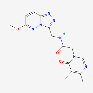 2-(4,5-dimethyl-6-oxopyrimidin-1(6H)-yl)-N-((6-methoxy-[1,2,4]triazolo[4,3-b]pyridazin-3-yl)methyl)acetamide