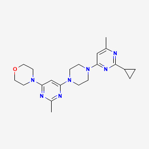 4-[6-[4-(2-Cyclopropyl-6-methylpyrimidin-4-yl)piperazin-1-yl]-2-methylpyrimidin-4-yl]morpholine