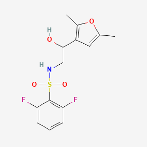 N-(2-(2,5-dimethylfuran-3-yl)-2-hydroxyethyl)-2,6-difluorobenzenesulfonamide