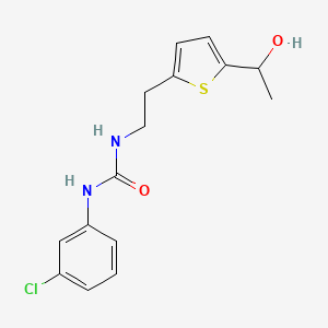 1-(3-Chlorophenyl)-3-(2-(5-(1-hydroxyethyl)thiophen-2-yl)ethyl)urea