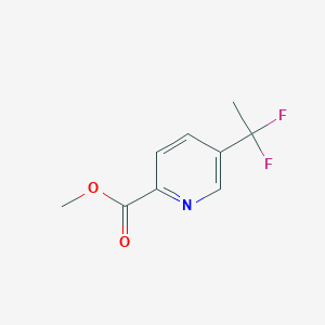 molecular formula C9H9F2NO2 B2464866 5-(1,1-二氟乙基)吡啶-2-甲酸甲酯 CAS No. 2113847-21-3