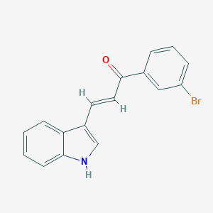 molecular formula C17H12BrNO B246487 1-(3-bromophenyl)-3-(1H-indol-3-yl)-2-propen-1-one 